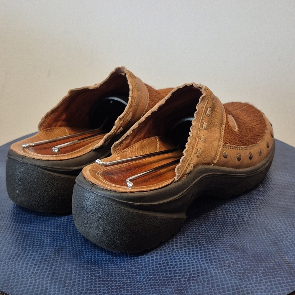 Romika Brown Moccasins Leather Slip-On Comfort (#1687) Vintage Calfhide Sz.7 - Picture 7 of 16